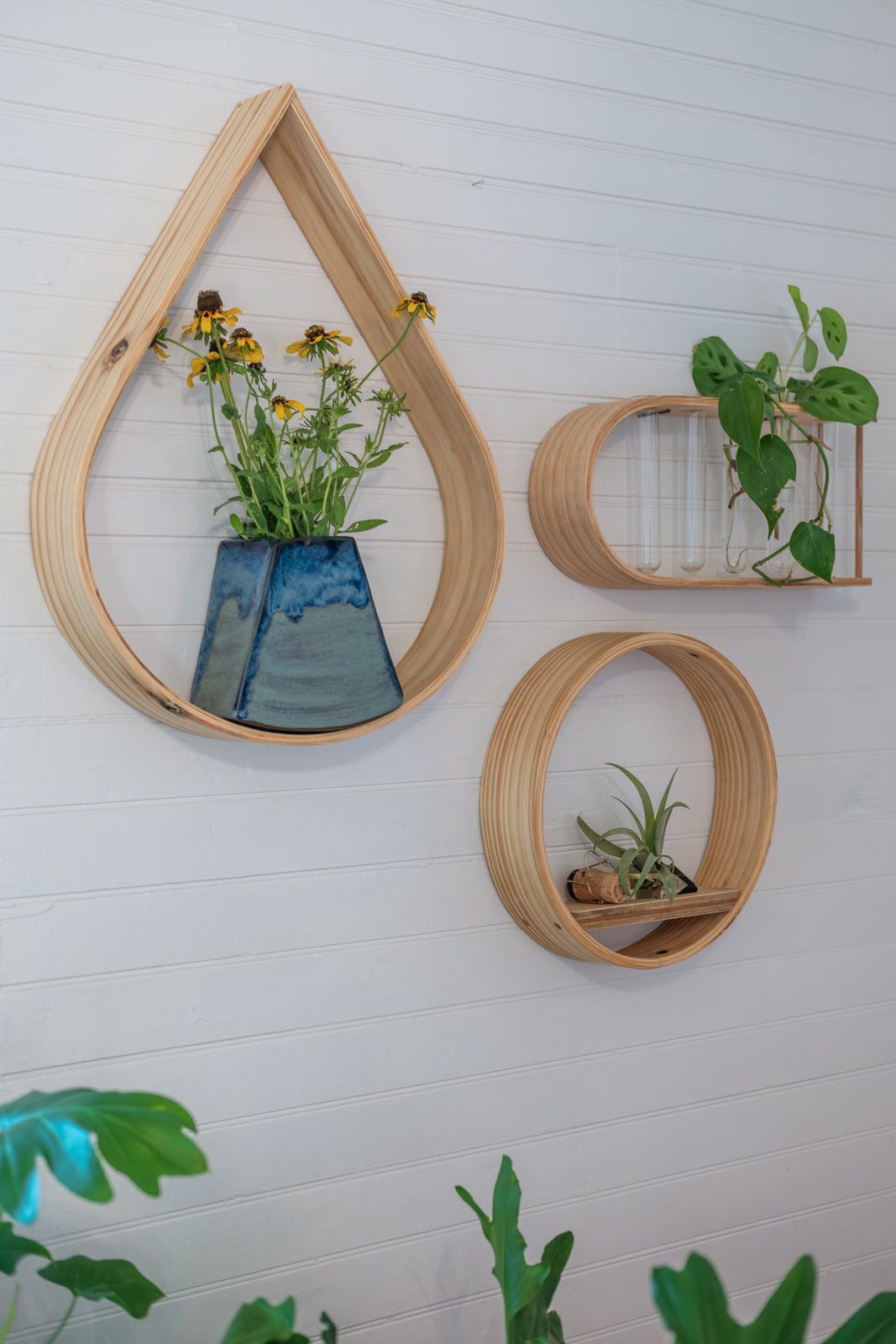 hanging plant frame Small Bubble Cubby Plant Shelf, Wall Hanging Plant Shelf
