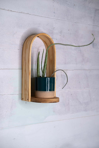 Grotto Shelf | Plant Shelf | Wooden Wall Shelf | Wall Hanging | Curio Shelf | Wall Display Shelf | Modern Wall Shelf