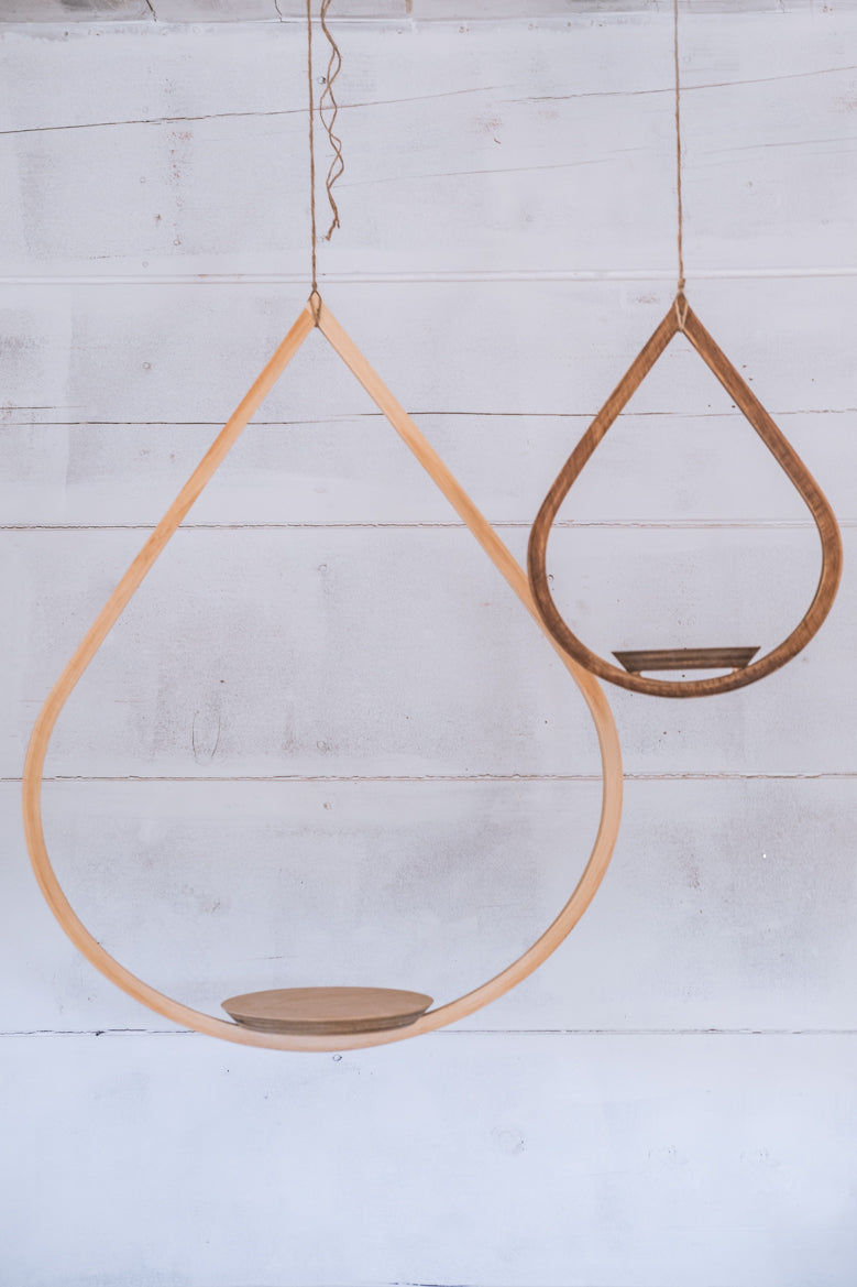 wooden teardrop hanging planter Large Tear Drop Hanging Planter, Tear Drop Plant Hanger, Planter With
