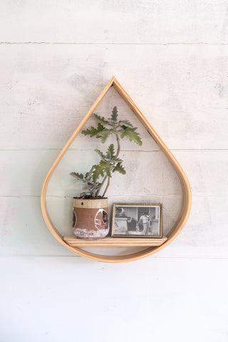 Medium Teardrop Cubby | Plant Shelf | Wall Shelf | Wall Hanging