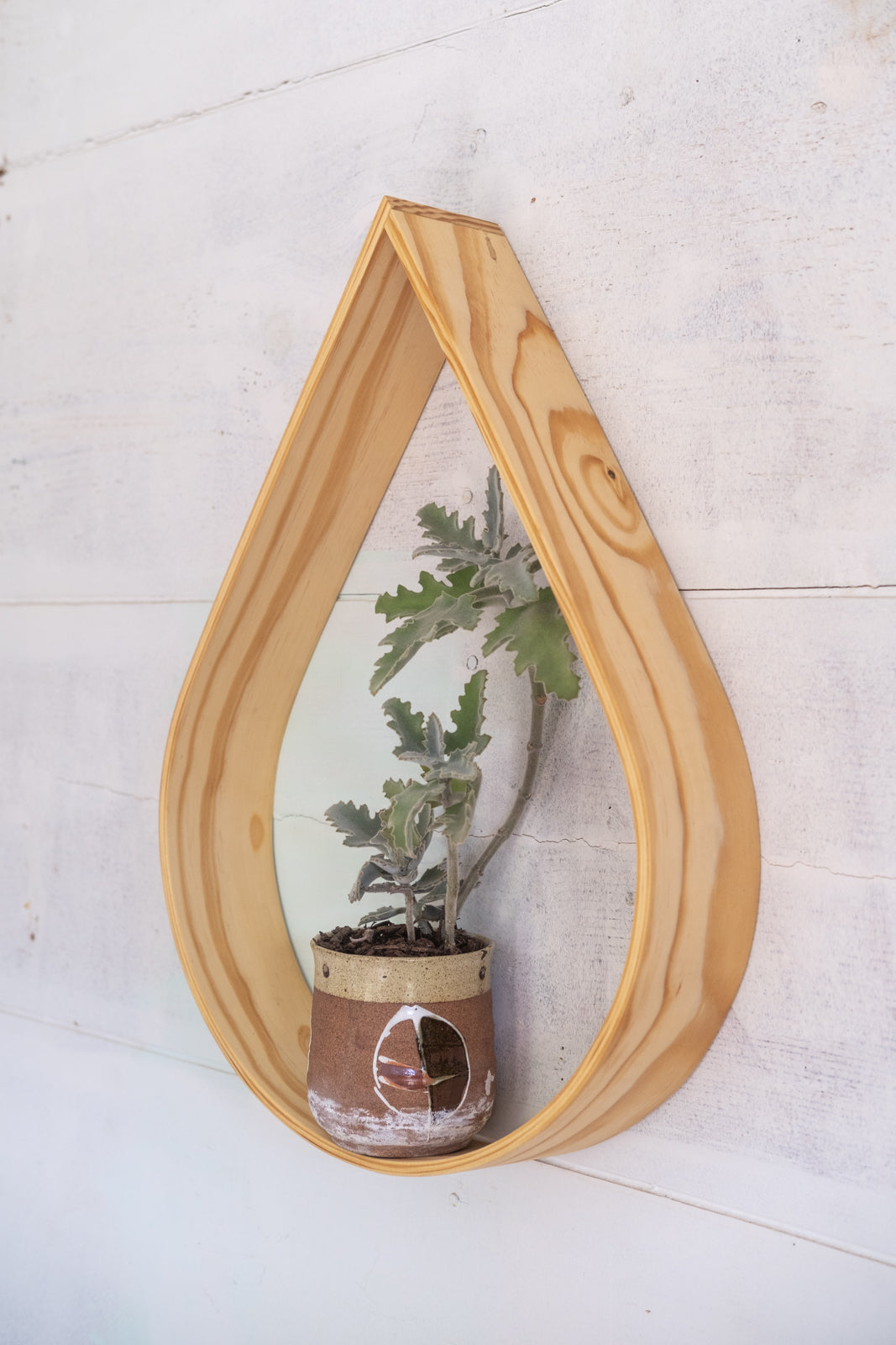 Medium Teardrop Plant Shelf Cubby | Wall Shelf | Wall Hanging