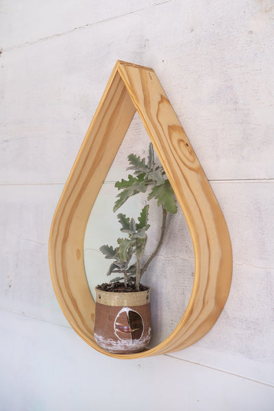 Medium Teardrop Cubby | Plant Shelf | Wall Shelf | Wall Hanging