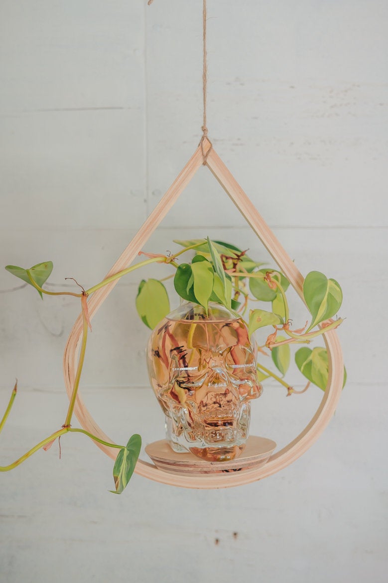 hanging frame for plants Single Tear Drop Hanging Planter